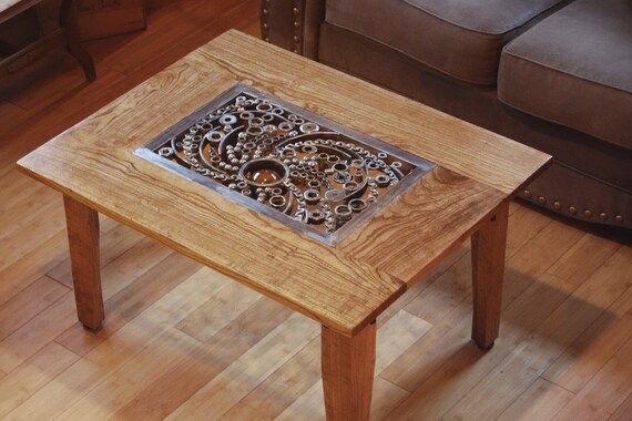 Coffee Table Glass And Welded Steel Sculpture Inlay - Glass Inlay Coffee Table Coffee Table Glass And Welded Steel Sculpture Inlay - Glass Inlay Coffee Table