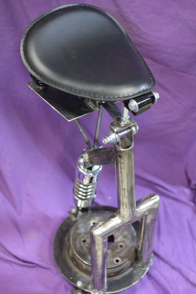 Motorcycle Seat Bar Stool With Solo Bobber Seat. - Etsy