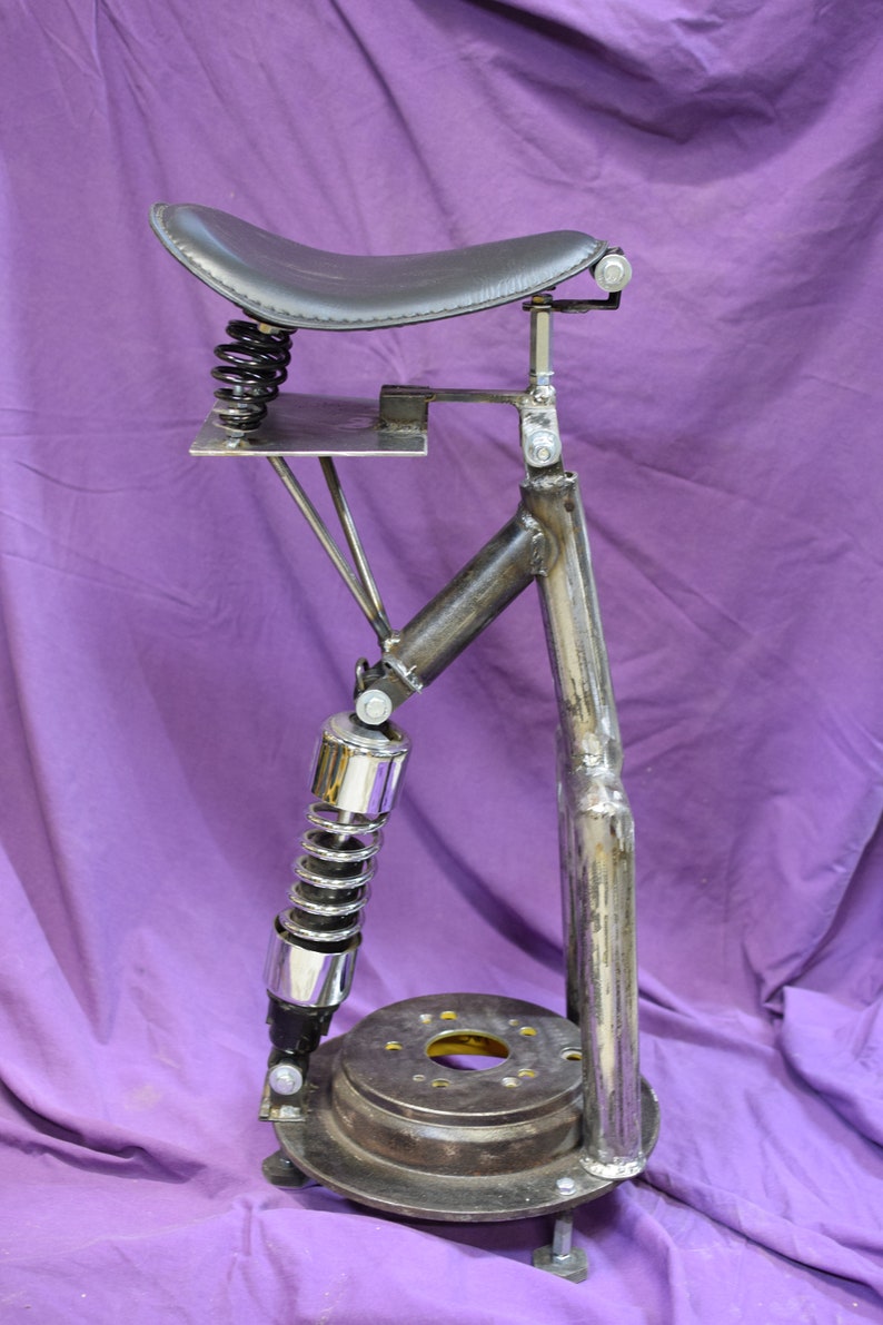 Motorcycle Seat Bar Stool With Solo Bobber Seat. - Etsy