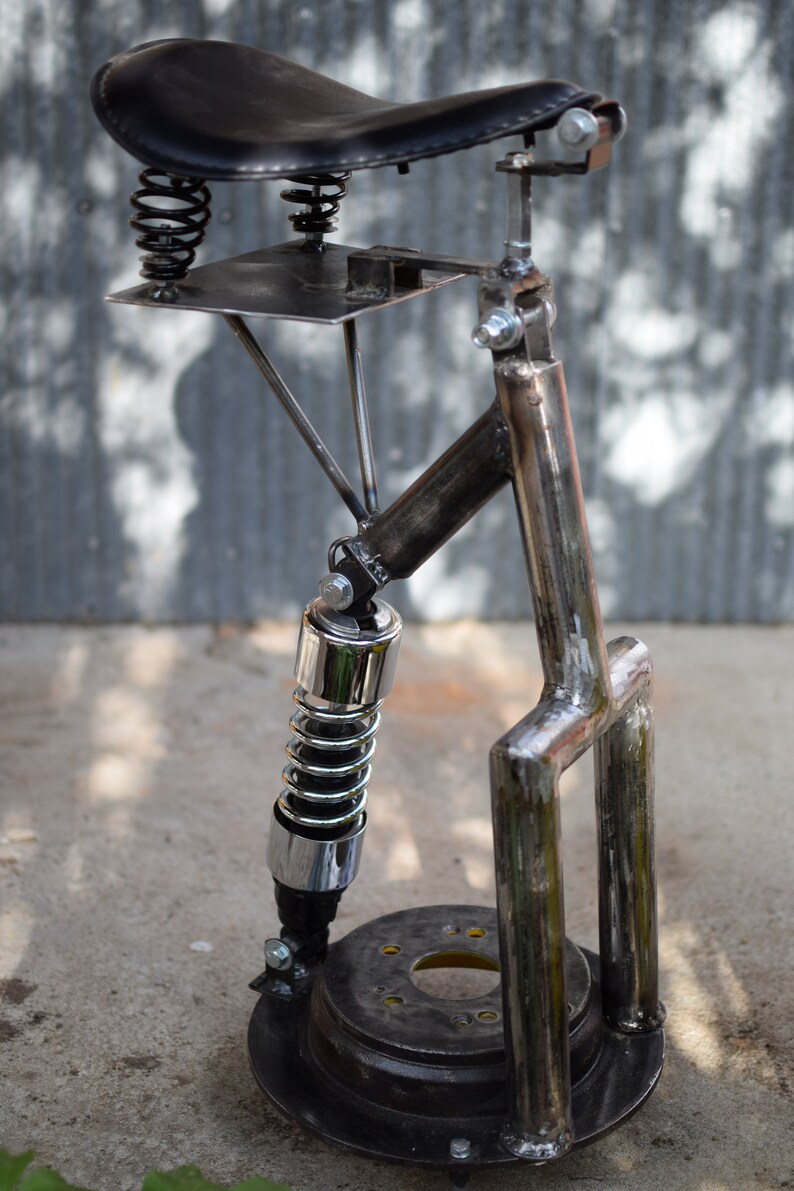 Motorcycle Seat Bar Stool With Solo Bobber Seat. - Etsy