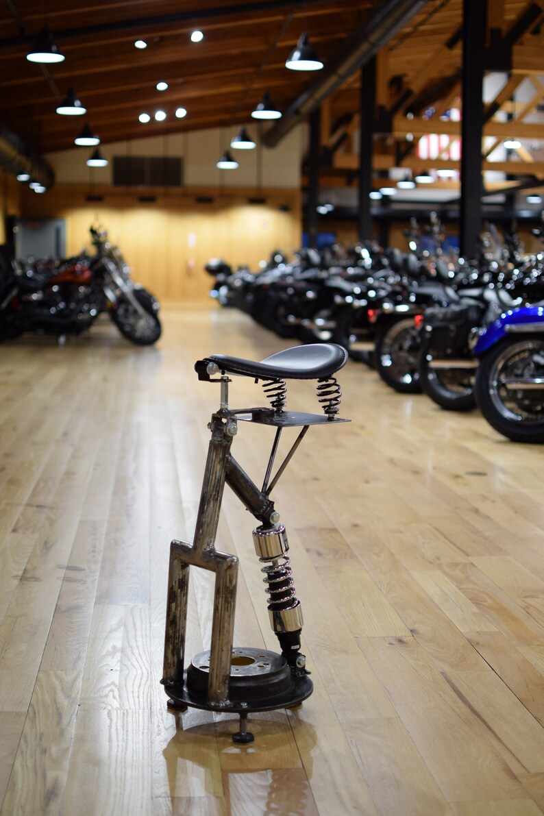 Motorcycle Seat Bar Stool With Solo Bobber Seat. - Etsy
