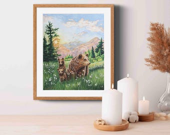 Mountain Echoes - Bears - Limited-Edition Art Prints