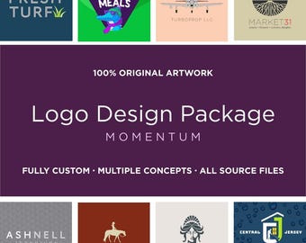 Custom Logo Design Package: Small Business Branding Kit