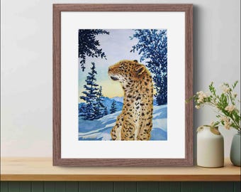 Warm Wisp - Snow Leopard - Limited-Edition Art Prints