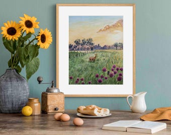 Morning's Gentle Whisper - Deer - Limited-Edition Art Prints
