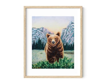 Soulful Sentinel - Bear - Limited-Edition Art Prints