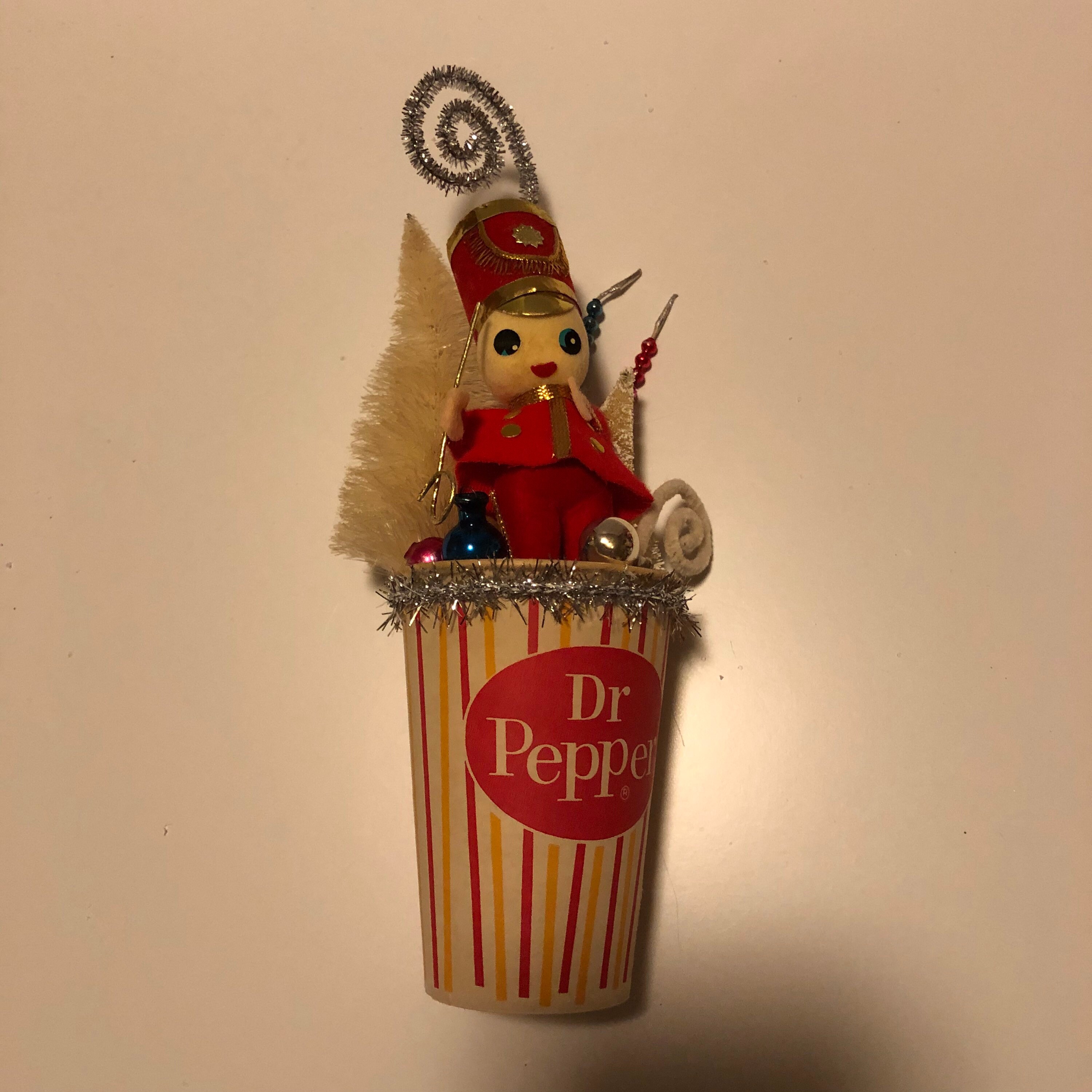 Handcrafted Toy Soldier in Dr. Pepper Cup Christmas Decoration | Etsy