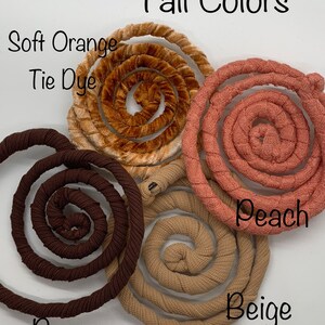 Bendable Dreadlocks Hair Tie: Jersey Cotton Braid Holder, Fall Colors