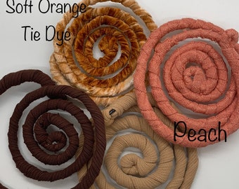 Bendable Dreadlocks Hair Tie: Jersey Cotton Braid Holder, Fall Colors