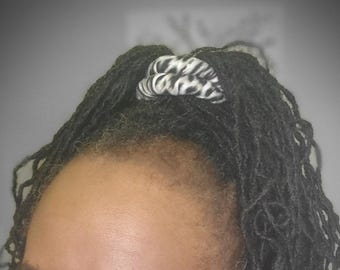 Dreadlocks Hair Tie, 12-40in, Spiral Bendable Hair Tie, Braids, Locs,  PonyTail holder, dreadlock tie, Loc Styles, Fabric Hair Wire