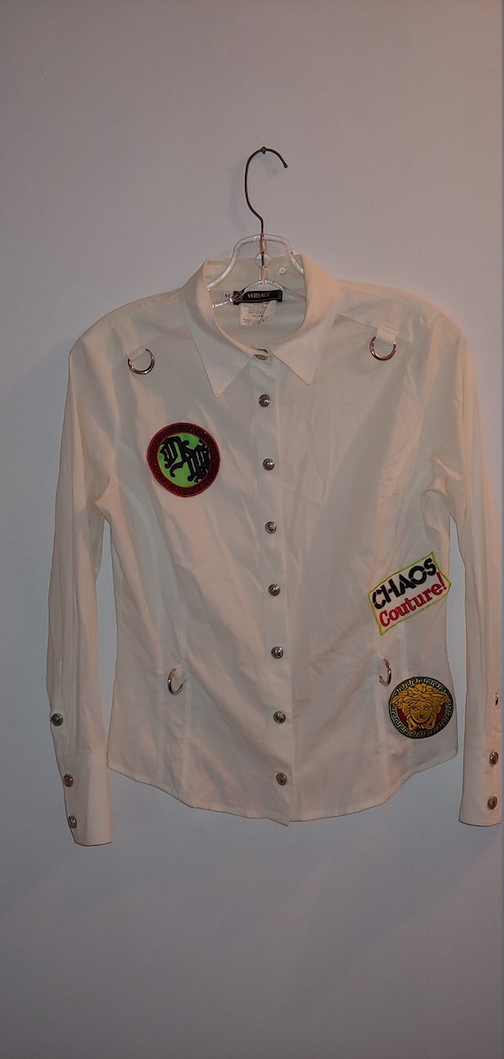 Vintage Versace Chaos Couture White 