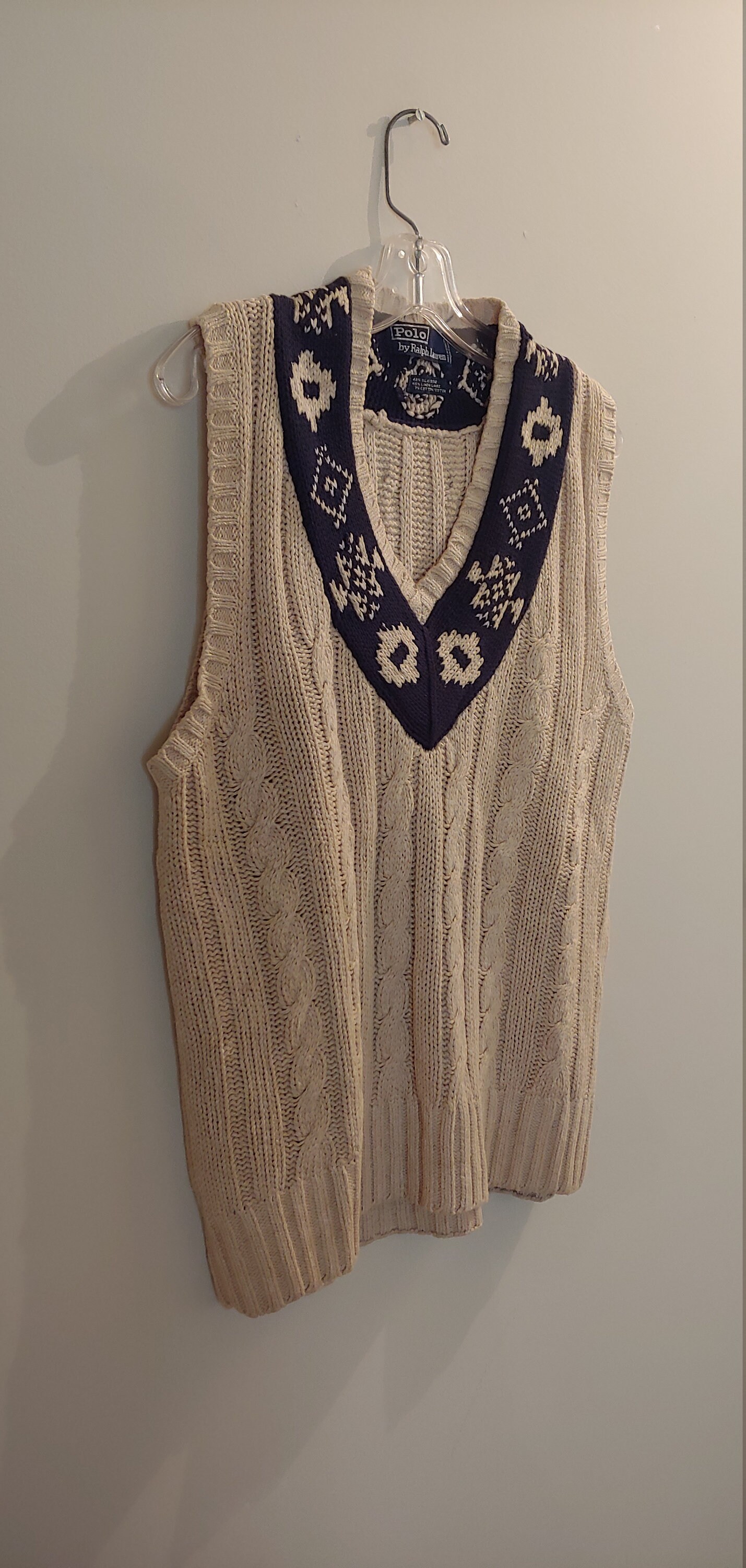 Vintage Polo Ralph Lauren Silk Linen Sweater Vest | Etsy