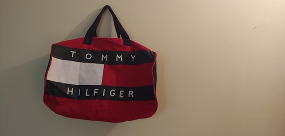 Vintage Tommy Hilfiger Big Logo Duffel Bag