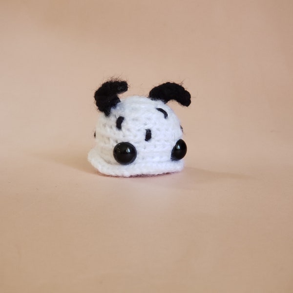 Mini Sea Bunny Crochet Pocket Pet Plush Desk Toy | Sea Slug Ornament | Sea Bunny Keychain Purse Charm
