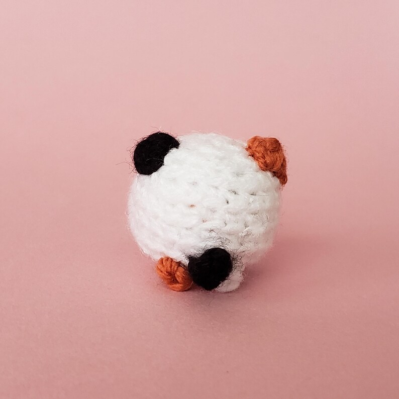 Calico Cat Custom Crochet Mini Plushie: pocket hug ~ desk pet image 5