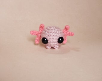 Mini Axolotl Pocket Plush | Gift for Salamander Lovers | Tiny Mudpuppy Desk Pet - New Design