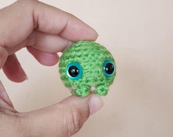 Turtle Custom Crochet Mini Plushie: pocket desk pet ~ car charm ~ ornament ~ keychain