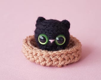 Mini gato de peluche de bolsillo personalizado / Regalo para amantes de los gatos / Hecho a pedido