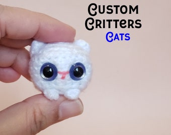 Custom Mini Cat Pocket Plush | Gift for Cat Lovers | Made to Order