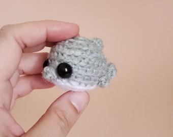 Mini Gemini Dolphin Crochet Pocket Pet Plush Desk Toy | Gemini Zodiac Ornament | Dolphin keychain | Zodiac Collection