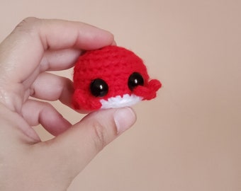 Mini Cancer Crab Crochet Pocket Pet Plush Desk Toy | Cancer Zodiac Ornament | Crab keychain | Zodiac Collection