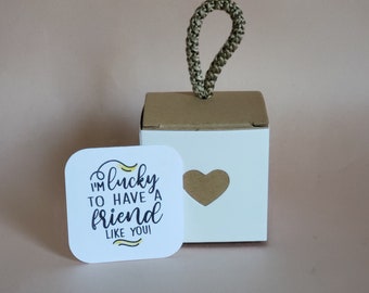 Upgraded Gift Box | "I'm Lucky to Have a Friend Like You" - fits just 1 Critter