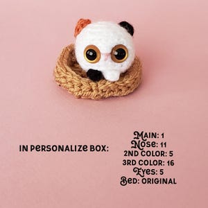 Calico Cat Custom Crochet Mini Plushie: pocket hug ~ desk pet image 6