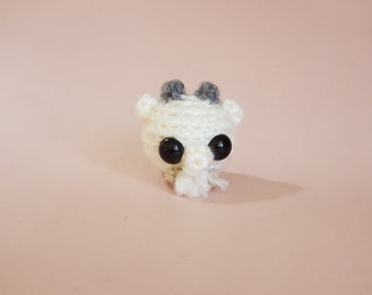 Mini Goat Crochet Pocket Pet Plush Desk Toy | Goat Keychain | Goat Ornament