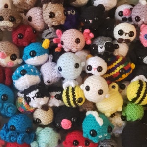 Surprise Me Mini Crochet Plush Tiny Cute Stuffed Animal Pocket Pet Desk Toy Mystery Blind Box image 1