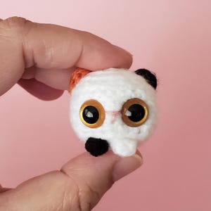 Calico Cat Custom Crochet Mini Plushie: pocket hug ~ desk pet image 1