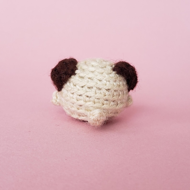 Mini Toy Pug | Dog Keychain | Crochet Car Charm Doggy | Puppy Ornament | Gifts under 30 image 5