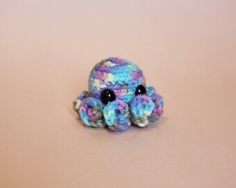 Mini Octopus Crochet Pocket Pet Plush Desk Toy | Octopus Keychain | Octopus Ornament