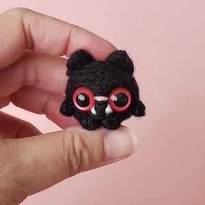 Bat Custom Crochet Mini Plushie: pocket hug ~ desk pet