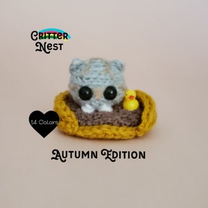 Critter Nest Dollhouse Miniature Pet Bed | Fairy Garden Pet Cushion