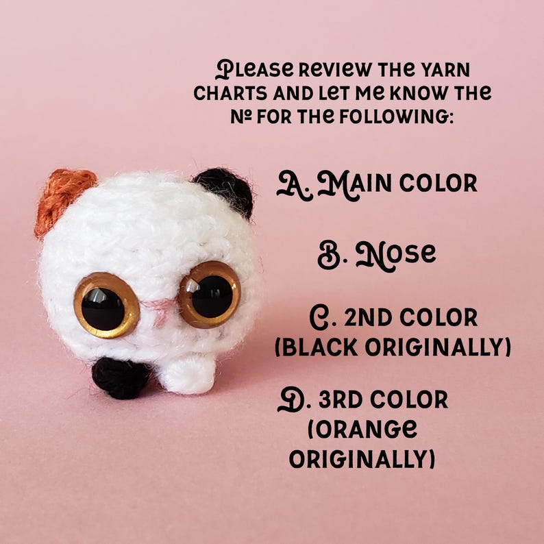 Calico Cat Custom Crochet Mini Plushie: pocket hug ~ desk pet image 7