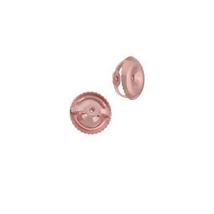 Tousi screw back earrings replacement screw backs for diamond stud earrings screw back earrings for adults 6mm solid 14k or 18k rose gold