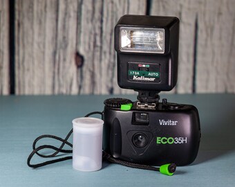 Film Included - Vivitar ECO35H - Hotshoe Option  - 35mm point  shoot camera