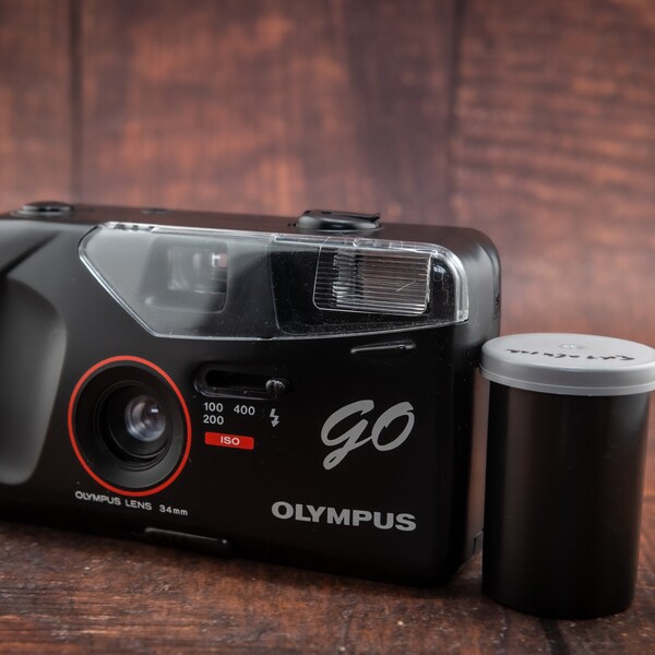 Olympus GO with 34mm wide angle lens 35mm Point & Shoot Film Camera - Film Included