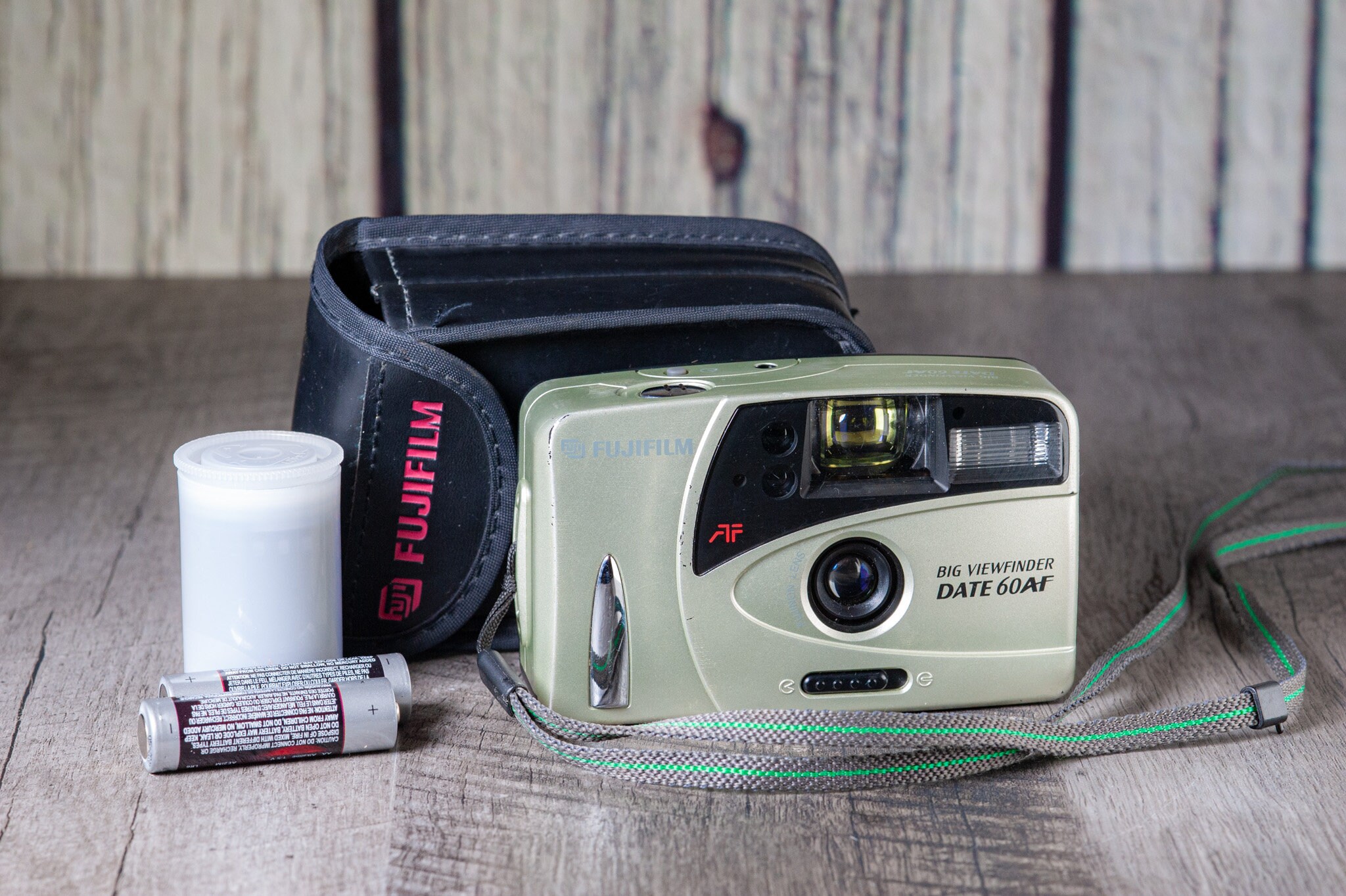 Fuji Fujifilm Big Viewfinder Date 60af Point Shoot Film Camera