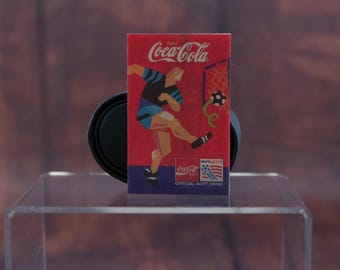 Vintage 1994 Coca-Cola USA 94 World Cup Soccer Official Soft Drink Hologram Pin