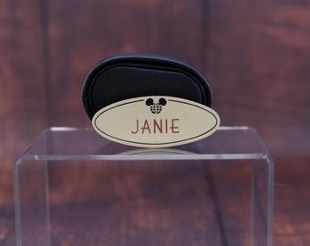 Collection of 7 Authentic Disney Cast Member Name Tag Janie Disneyland Disneyworld WDW
