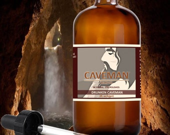 Hand Crafted Bay Rum Beard Oil Conditioner 2oz by Caveman Beard Care Shave