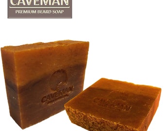 Beard and Body Soap 5oz Bar Soap Original Handcrafted  by Caveman - Choose Your Scent!