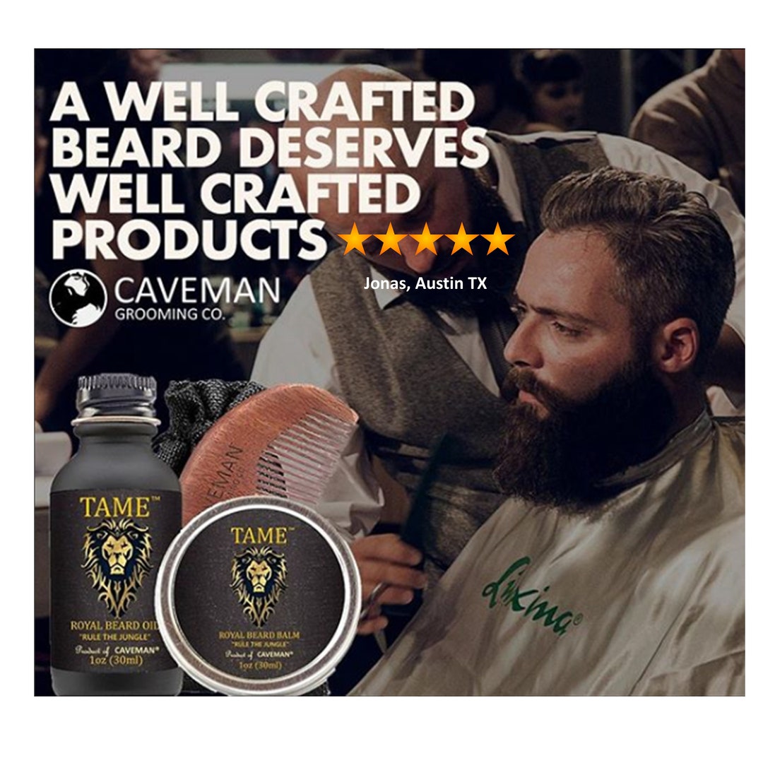 Caveman™ TAME™ Beard Oil Gifts for Men Signature Series Beard Care