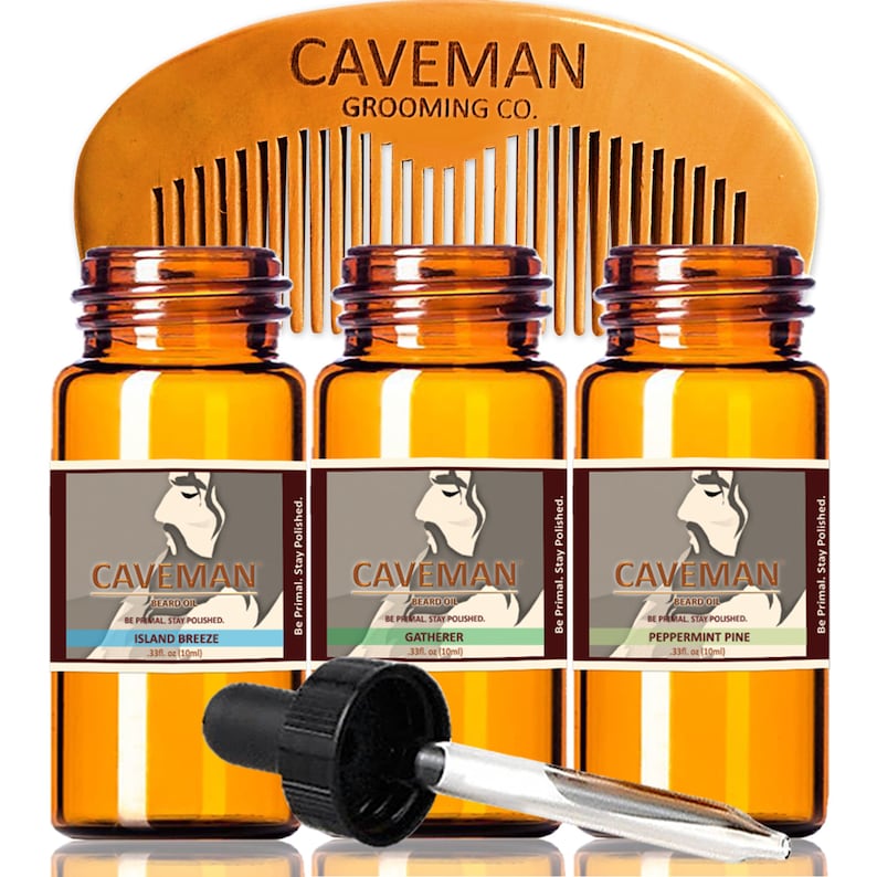 Men's Beard Oil Conditioner by Caveman® All Natural CHOOSE Etsy