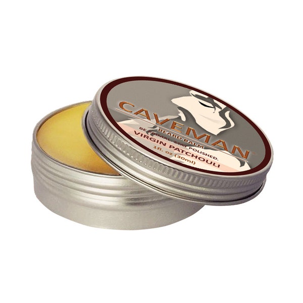 Hand Crafted Patchouli Beard Balm Beard Conditioner 1oz by Caveman Beard Care Shave