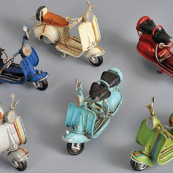 VESPA Vintage Motorrad Roller Zinn Spielzeug Miniatur für Jungen und Mädchen