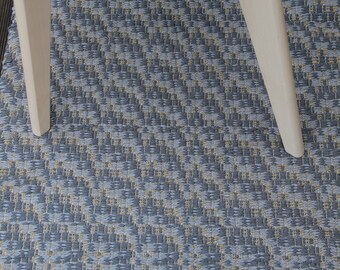 Handmade Cotton Rug Runner: Grey Beige Woven Corridor Rug (29 x 59 In)