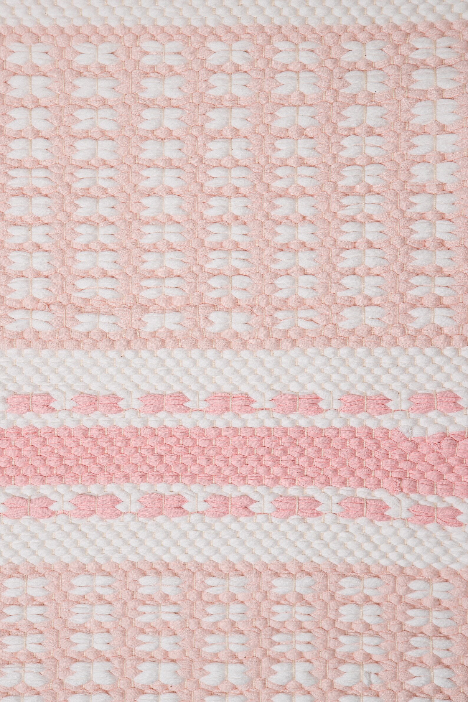 Baby Pink and White Nursery Rug / Scandinavian Runner Rug / Etsy