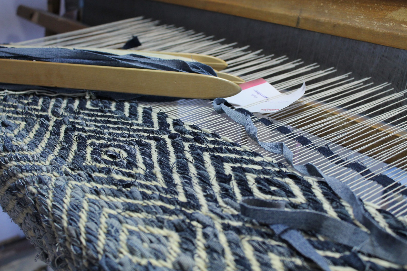 Denim Blue Kitchen Rug / Denim Floor Rug / Scandinavian Design Etsy